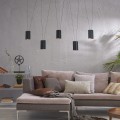 Lampa wisząca Toledo 5xGU10 czarna LP-432/5P BK Light Prestige