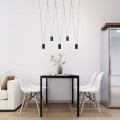 Lampa wisząca Toledo 5xGU10 czarna LP-432/5P BK Light Prestige