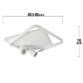 Plafon Parma 2 2xGU10 + 1xLED CCT biały kwadrat LP-0612/2C Square WH Light Prestige