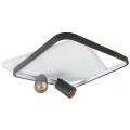 Plafon Parma 2 2xGU10 + 1xLED CCT kwadrat czarny LP-0612/2C Square BK Light Prestige