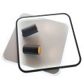 Plafon Parma 2 2xGU10 + 1xLED CCT kwadrat czarny LP-0612/2C Square BK Light Prestige