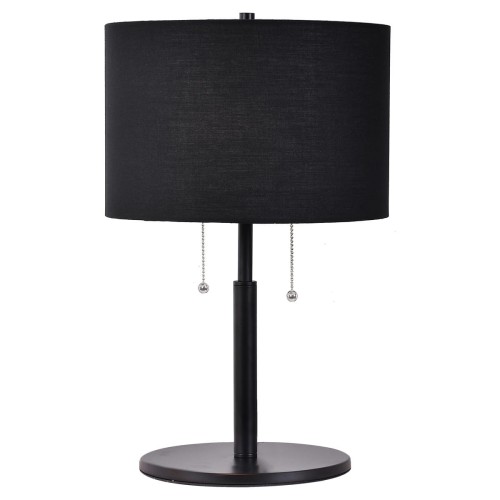 Lampa stołowa Fogo 2xE27 czarna LP-0304/2T BK Light Prestige