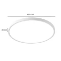 Plafon California LED CCT biały 60 cm LP-2505/1C-60 WH Light Prestige