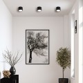Lampa sufitowa Kendal oprawa natynkowa 1 x GX53 czarna LP-6331/1SM IP65 BK Light Prestige