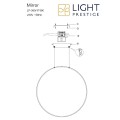Lampa wisząca Mirror wisząca duża złota CCT LP-999/1P L GD CCT Light Prestige