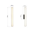 Kinkiet ścienny Linea LED CCT IP44 czarny LP-0510/1W-45 BK Light Prestige