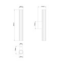 Kinkiet ścienny Linea LED CCT IP44 biały LP-0510/1W-45 WH Light Prestige