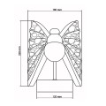 Kinkiet ścienny Mariposa motyw motyl chrom LP-1715/1W CH Light Prestige