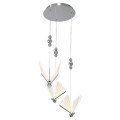 Lampa wisząca Mariposa trzy motyle na rozecie chrom LP-1715/3P CH Light Prestige