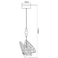Lampa wisząca Mariposa  motyl chrom LP-1715/1P CH Light Prestige