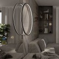 Lampa wisząca Mirror wisząca duża czarna CCT LP-999/1P L BK CCT Light Prestige