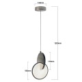 Lampa wisząca Circlo LED CCT chrom LP-1311/1P CH  Light Prestige