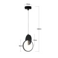 Lampa wisząca Circlo LED CCT czarna LP-1311/1P BK  Light Prestige