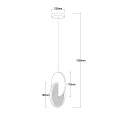 Lampa wisząca Circlo LED CCT czarna LP-1311/1P BK  Light Prestige