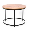 Mały stolik kawowy do salonu okrągły blat KS-28 STOLIK z serii KAJA HOME