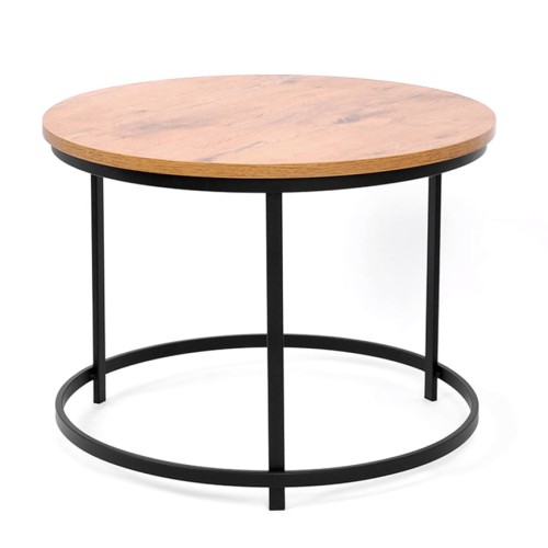 Mały stolik kawowy do salonu okrągły blat KS-28 STOLIK z serii KAJA HOME
