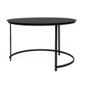 Metalowy stolik kawowy czarny do salonu KS-39 STOLIK z serii KAJA HOME