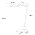 Lampka biurkowa K-BL1321 SREBRNY z serii ARES Kaja Lighting