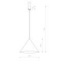 Lampa wisząca ZENITH L sage green IP20 11482 Nowodvorski