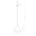 Lampa wisząca ZENITH M terracotta IP20 11486 Nowodvorski