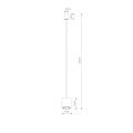 Lampa wisząca POINT DUO silk gray IP20 11513 Nowodvorski