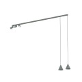 Lampa przysufitowa FOURTY 5xGU10 R50, GU10 R35 Umbra gray 11472 Nowodvorski