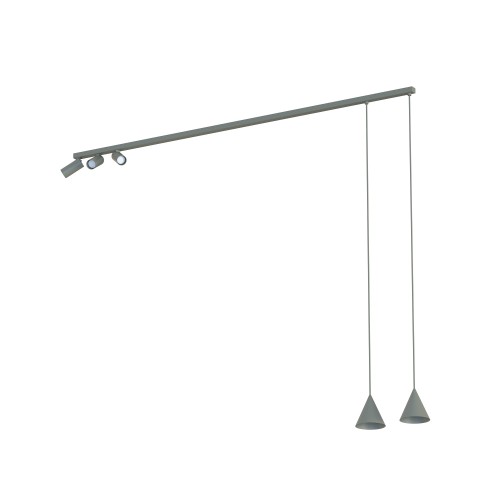 Lampa przysufitowa FOURTY 5xGU10 R50, GU10 R35 Umbra gray 11472 Nowodvorski