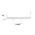 Kinkiet Aqua 42 cm czarny IP44 LED CCT LP-987/1W S BK Light Prestige