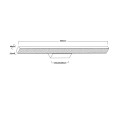 Kinkiet Aqua 66,5 cm czarny IP44 LED CCT LP-987/1W M BK Light Prestige