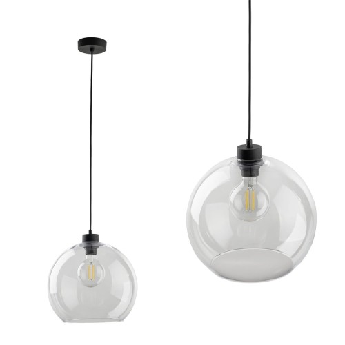 Lampa wisząca CUBUS przezroczysta kula ze szkła TK Lighting