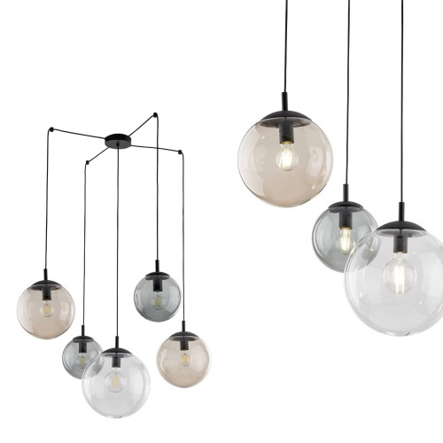 Lampa wisząca ESME Czarny E27 MAX 15W LED 4796 TK Lighting