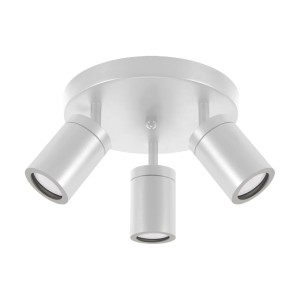 Reflektor potrójny hermetyczny IP44 łazienkowy 3xGU10 regulowany biały