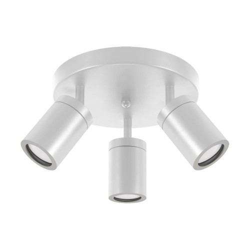 Reflektor potrójny hermetyczny IP44 łazienkowy 3xGU10 regulowany biały