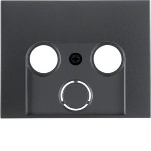 Płytka do gniazda RTV-SAT antracyt mat K.1 Berker