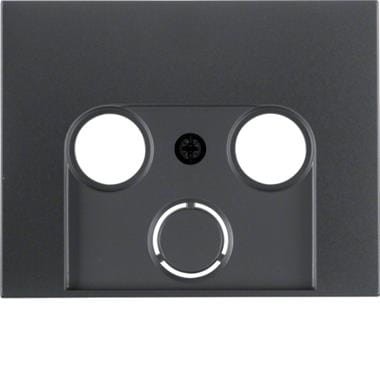 Płytka do gniazda RTV-SAT antracyt mat K.1 Berker