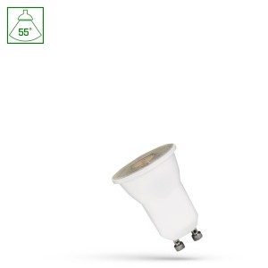 Żarówka soczewkowa 4W 55st LED SMD GU10 MR11 barwa ciepła SPECTRUM