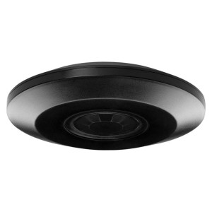 Czujnik ruchu czarny ultra płaski 2,5cm 360 st. IP20, 2000W Orno