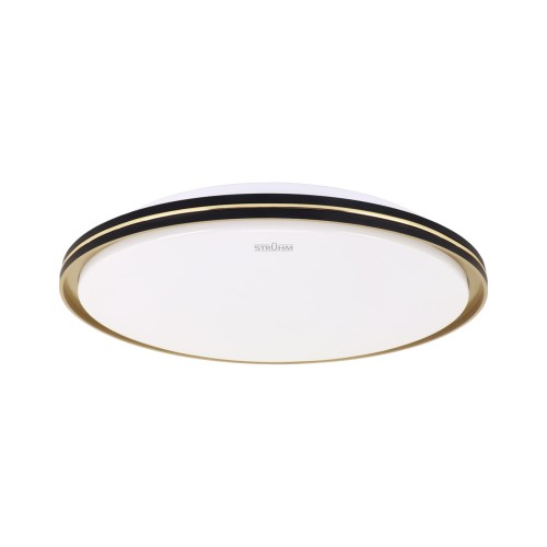 Plafon LED 24W rama czarno-złota zmienna barwa CCT średnica 42cm