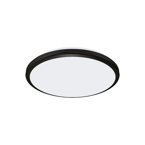 Plafon LED 12W czarny do łazienki IP54 średnica 21,5cm Ideus