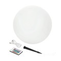Kula lampa ogrodowa solarna 40cm 5W barwa ciepła + RGB z pilotem