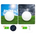 Kula lampa ogrodowa solarna 40cm 5W barwa ciepła + RGB z pilotem
