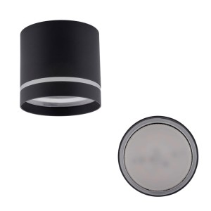 Lampa sufitowa spot – tuba natynkowa JET CZARNY GX 53 4351 TK Lighting