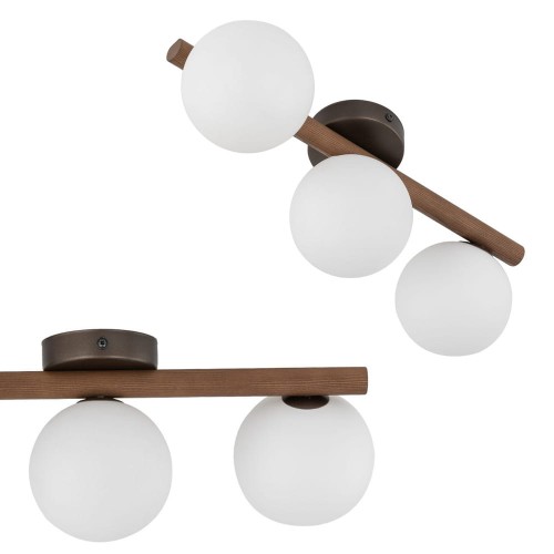 ESTERA WOOD ORZECH LAMPA SUFITOWA 3 10269 TK Lighting