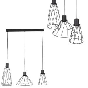 MODESTO BLACK LAMPA WISZACA 3 10149 TK Lighting