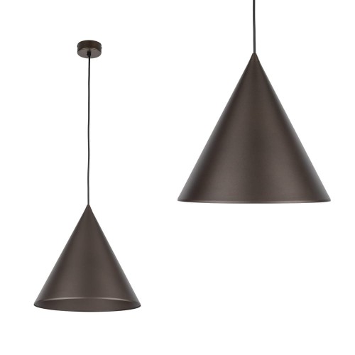 Lampa wisząca w stylu nowoczesnym CONO E27  Brązowy - klosz stal lakierowana 10038 TK Lighting