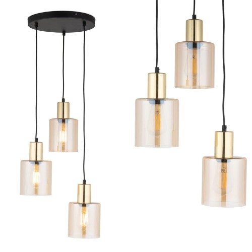 Lampa wisząca SIERRA złota 6667 TK Lighting