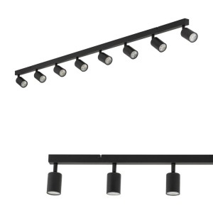 Lampa sufitowa reflektorki na listwie TOP CZARNY 8 6179 TK Lighting