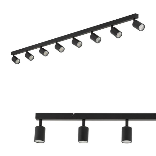 Lampa sufitowa reflektorki na listwie TOP CZARNY 8 6179 TK Lighting