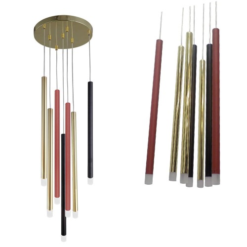 Lampa wisząca Lungo 7xG9 mix kolor LP-894/7P MIXED Light Prestige