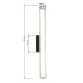 Kinkiet ścienny Linea LED CCT IP44 czarny LP-0510/1W-61 BK Light Prestige